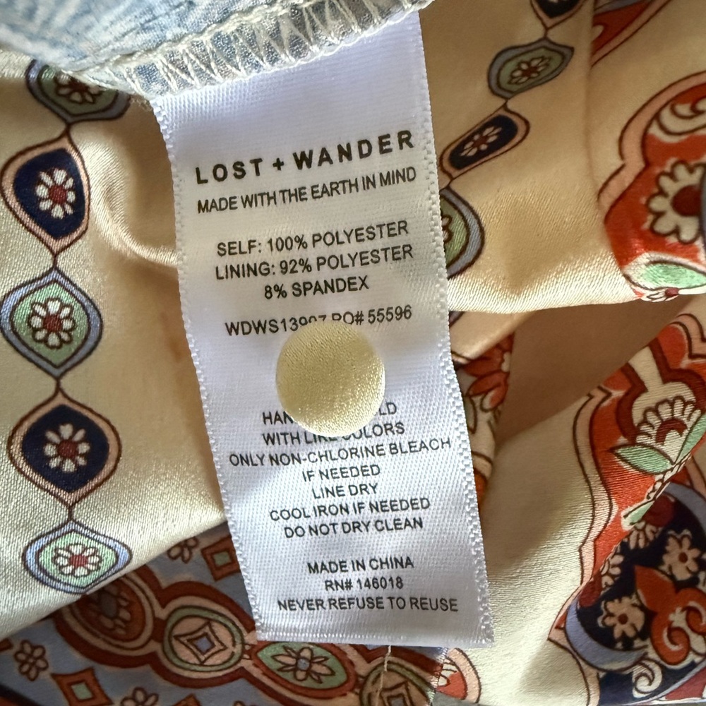 Lost + Wander Multicolor Patchwork Dress - image 5